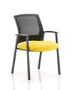 Metro Medium Mesh Back Stacking Visitor Chair With Arms KCUP0405 2