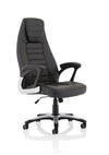 Metropolis High Back Black Leather Look Chair EX000230 2