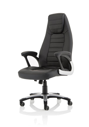 Metropolis High Back Black Leather Look Chair EX000230 4