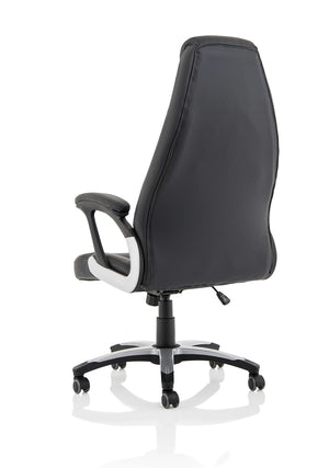 Metropolis High Back Black Leather Look Chair EX000230 6