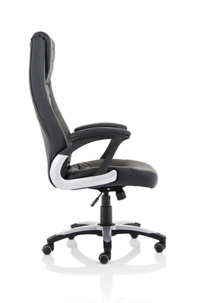 Metropolis High Back Black Leather Look Chair EX000230 9