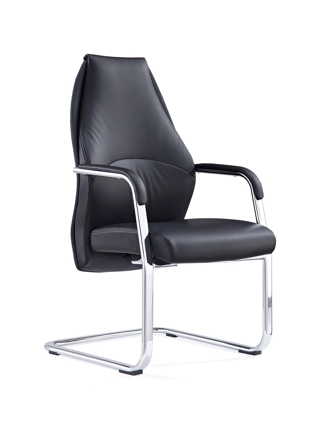 Mien High Back Leather Cantilever Visitor Office Chair BR000211 1