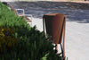 Minsk Outdoor Waste Bin with Bench in Outdoor Setting 2