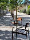 Minsk Wooden Outdoor Chair in Outdoor Setting