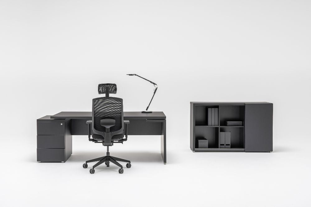 Mito Fenix Wooden Executive Desk with Side Storage 4