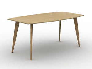 Mobili Pyramid Beech Desk With Wooden Legs