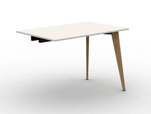 Mobili Pyramid Bench Desk Module With Wooden Legs