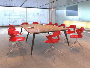 Mobili Pyramid Meeting Desk With Chairs