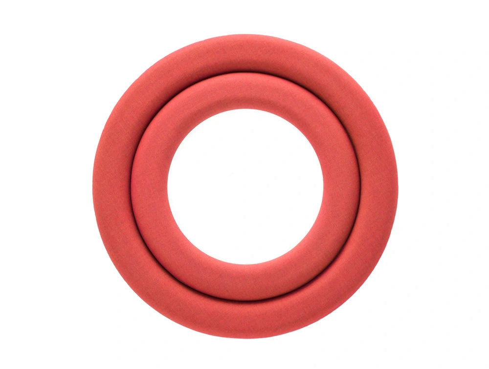 Mute Design Rings Wall Mounted Acoustic Panel In Red