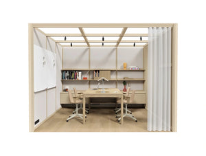 Mutedesign Omniroom Work 4 Person Open Working Pod 3X3 P4 V1 O