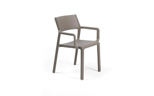 Nardi Thrill Stackable Monobloc Chair with Armrest - Light Brown