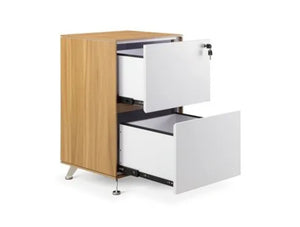 Nero 2 Drawer Executive Filing Cabinet American Black Walnut 2