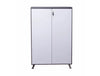 Nero Executive Cupboard with White Doors