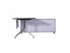 Nero Executive Desk with Credenza Unit and Metal Legs