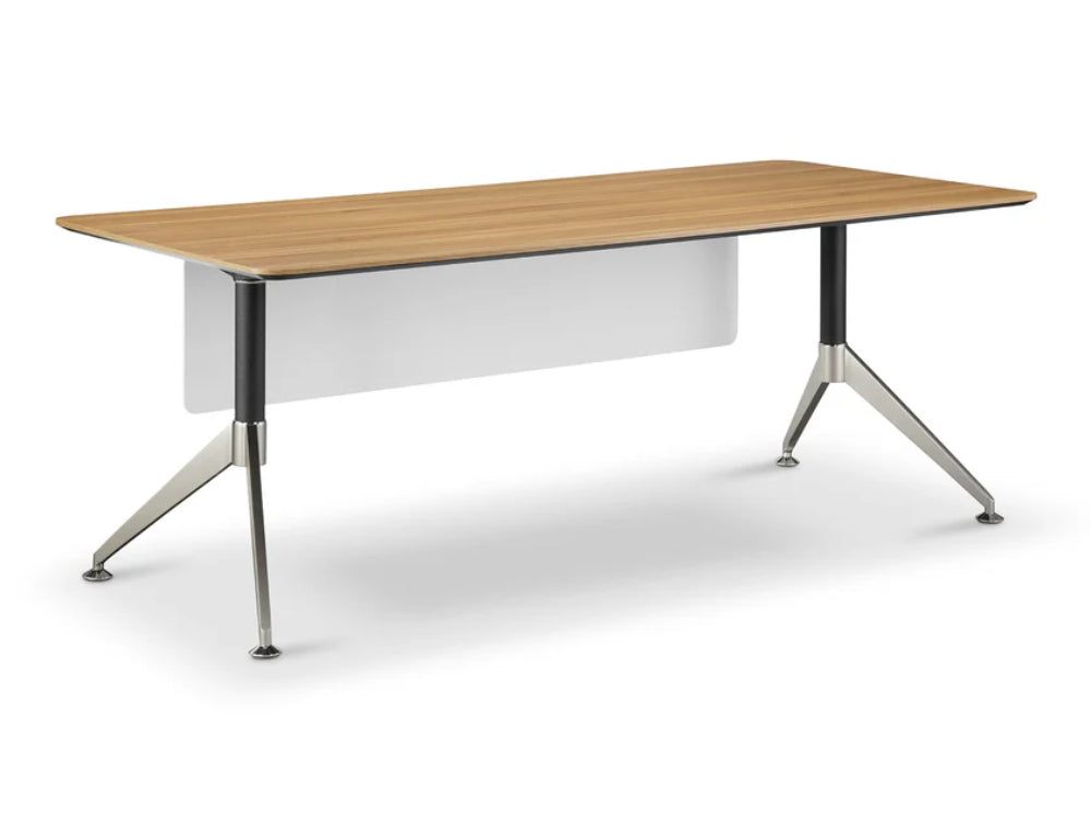Nero Executive Desk with Modesty Panel American Black Walnut 2