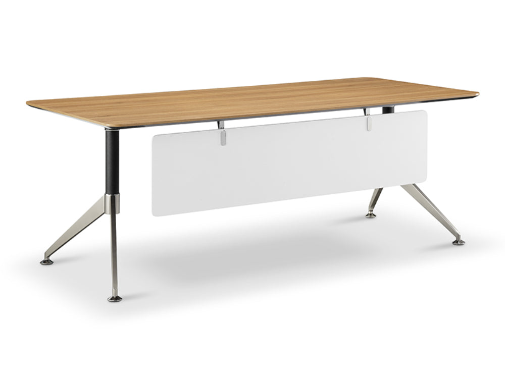 Nero Executive Desk with Modesty Panel American Black Walnut