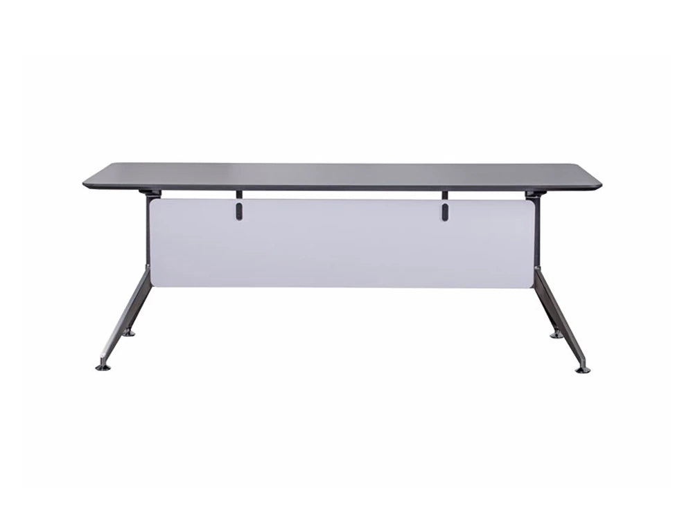 Nero Executive Desk with Modesty Panel Back View