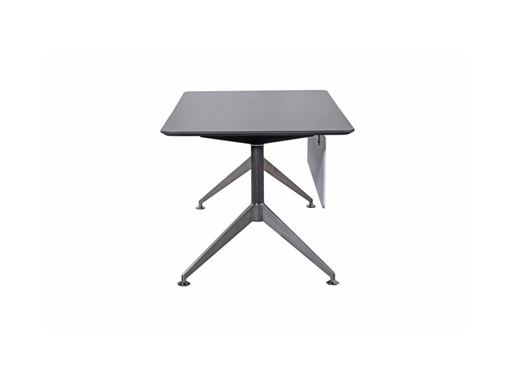 Nero Executive Desk with Modesty Panel Side View