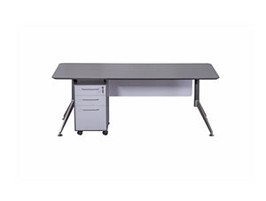 Nero Executive Desk With Modesty Panel And Storage