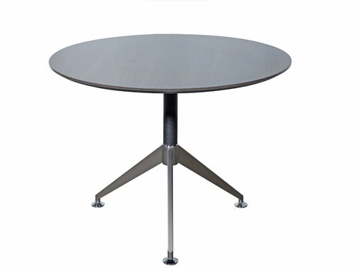 Nero Executive Anthracite Round Meeting Table American Black Walnut