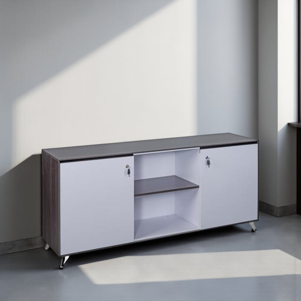 Nero Executive Sideboard Storage Unit Modern Office Setting