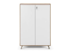 Nero Executive Wooden Cupboard with Lockable Doors American Black Walnut 2