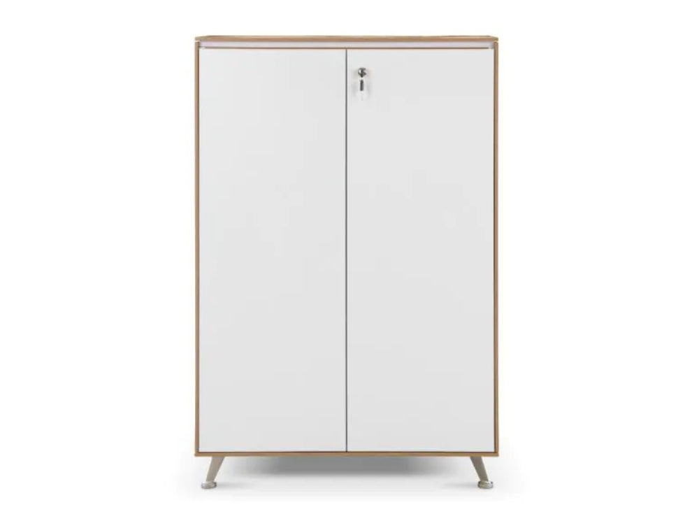 Nero Executive Wooden Cupboard with Lockable Doors American Black Walnut 2