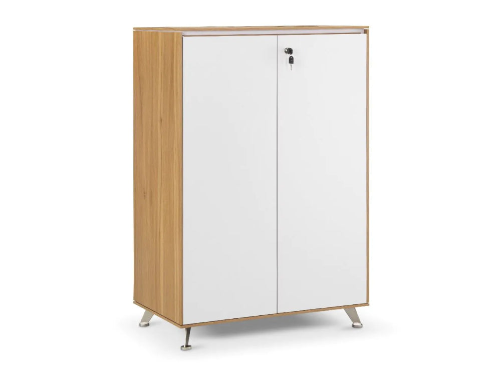 Nero Executive Wooden Cupboard with Lockable Doors American Black Walnut