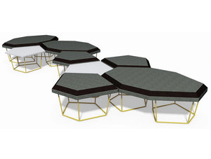 Nest Soft Seating With Power Hub And Yellow Legs