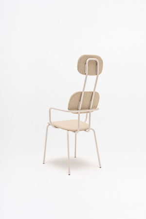 New School High Back Chair on 4 Legged Metal Frame 3
