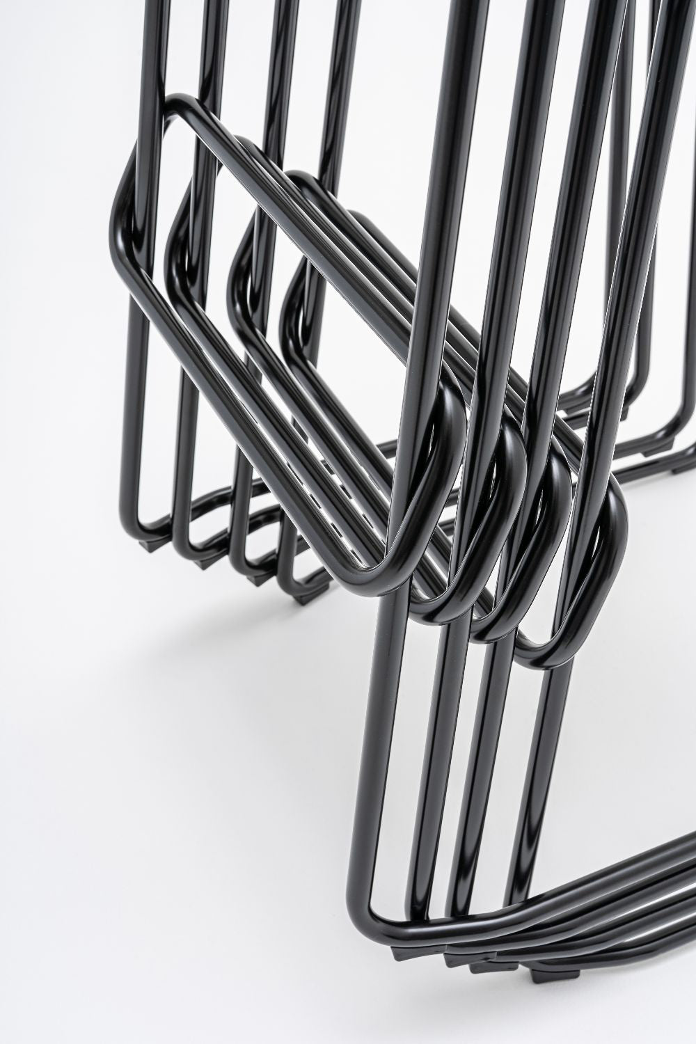 New School Stool with Sled Base Stacked Detail
