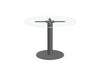 Nexis Cylinder Base Round Coffee Table Glass Top