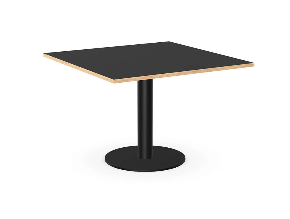 Nexis Cylinder Base Square Coffee Table MFC Top