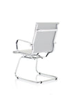 Nola Black Leather Cantilever Visitor Chair With Arms OP000255 6