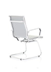 Nola Black Leather Cantilever Visitor Chair With Arms OP000255 7