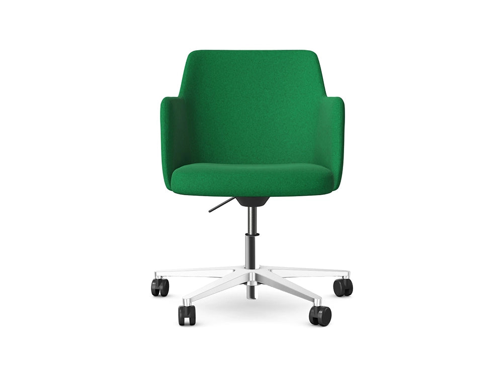 Noma Upholstered Height Adjustable Armchair With Castors