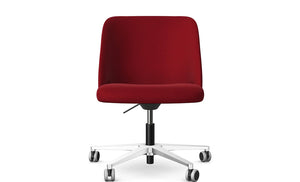 Noma Upholstered Height Adjustable Office Chair With Castors 2