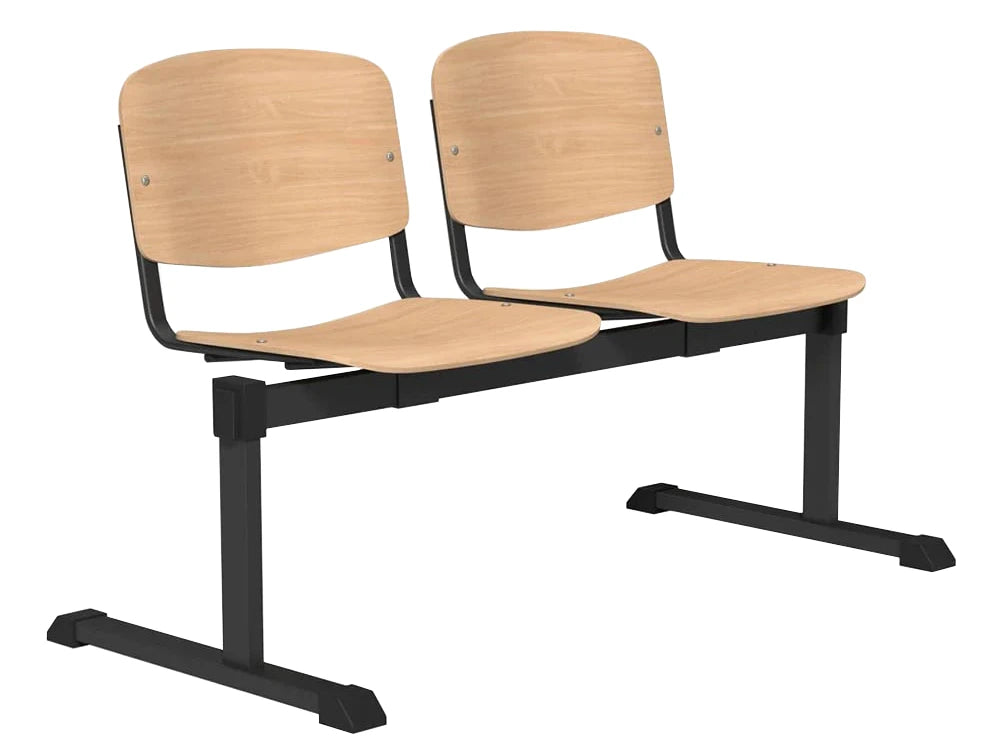 Oi Series Bench  Beech Wood Oib2P Blk Wd