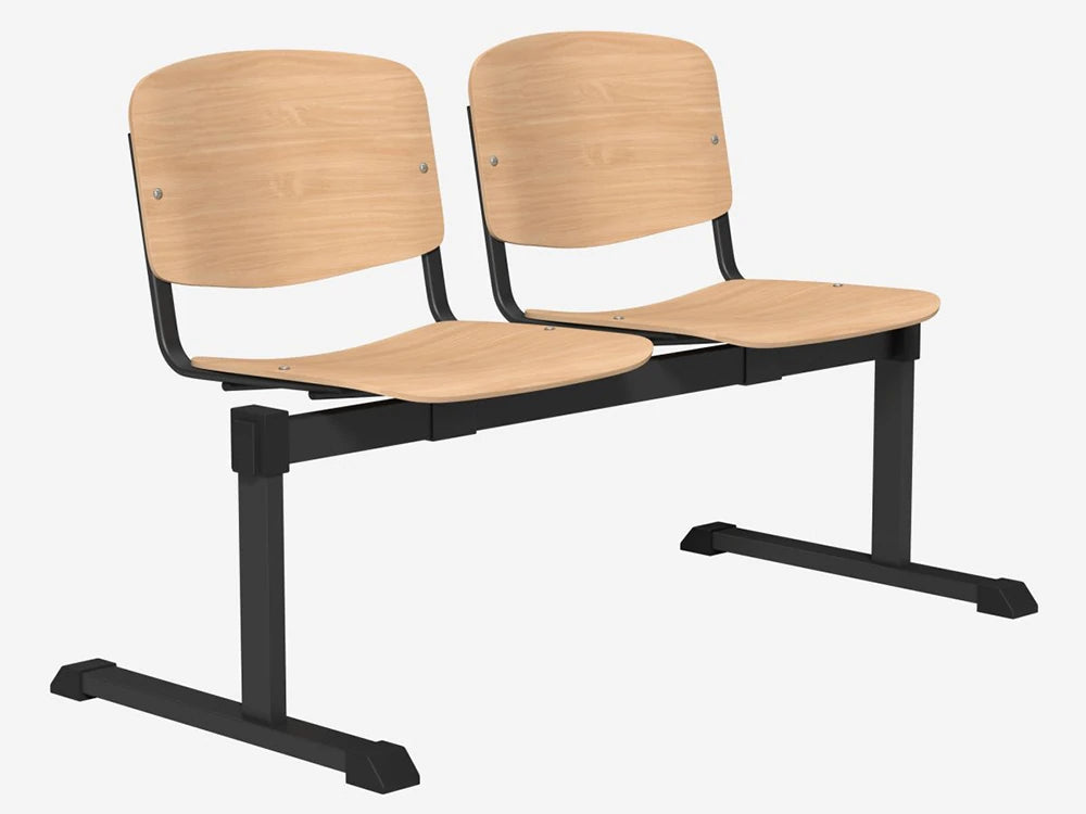 Oi Series Bench  Beech Wood Oib2P Blk Wd