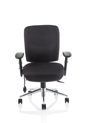 Chiro Medium Back Task Operators Chair Black With Arms Image 3