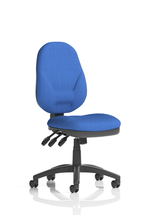 Eclipse Plus XL Lever Task Operator Chair Blue Without Arms Image 2