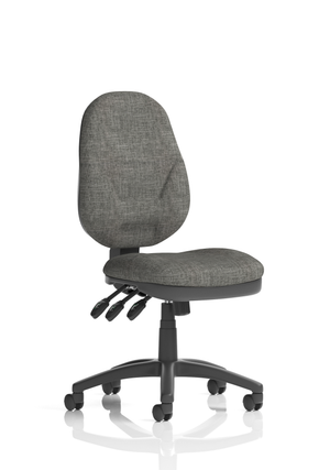 Eclipse Plus XL Lever Task Operator Chair Charcoal Without Arms Image 2