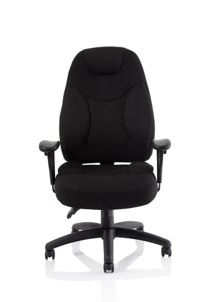 Galaxy Task Operator Chair Black Fabric With Arms Image 5