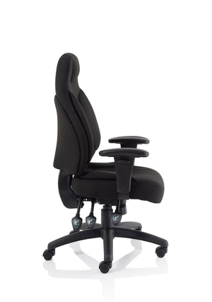 Galaxy Task Operator Chair Black Fabric With Arms Image 11