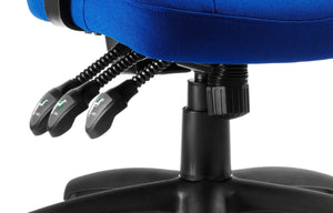 Galaxy Task Operator Chair Blue Fabric With Arms Image 14