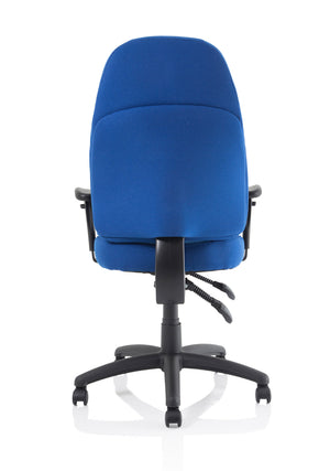 Galaxy Task Operator Chair Blue Fabric With Arms Image 9