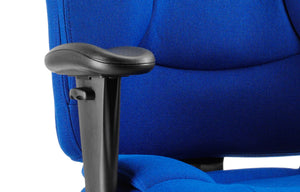 Galaxy Task Operator Chair Blue Fabric With Arms Image 12