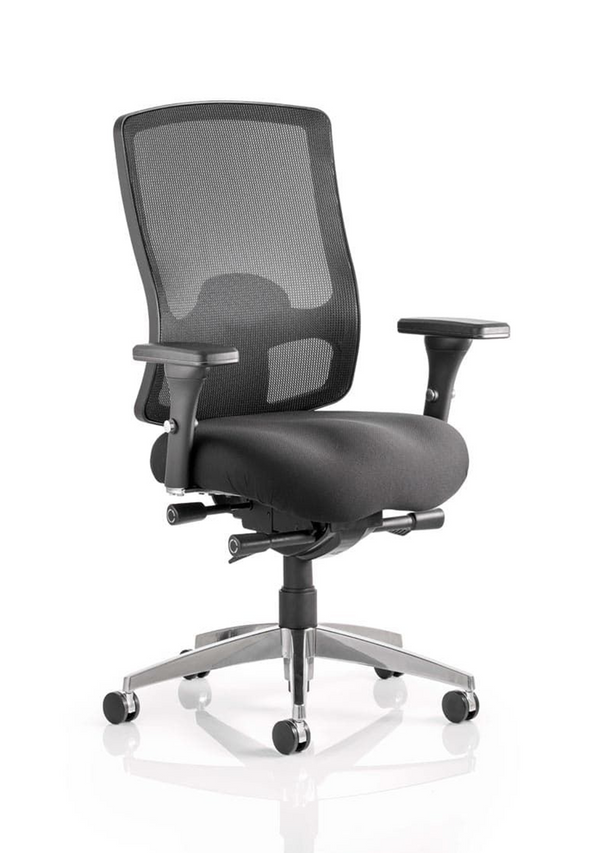 Stealth Shadow High Mesh Back Ergonomic Posture Chair with Arms