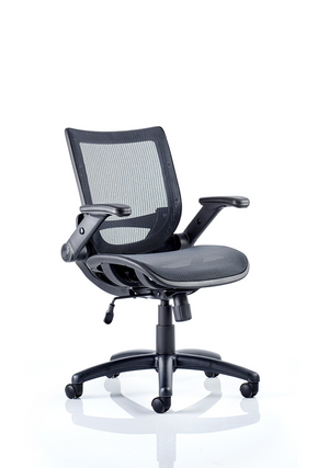 Fuller Mesh With Folding Arms Task Operator Chair Image 8