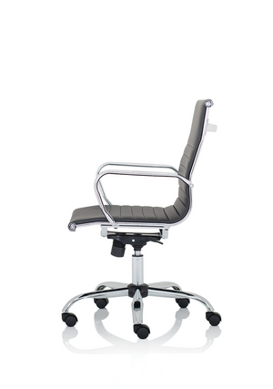 Nola Medium Black Soft Bonded Leather Executive Chair Image 5